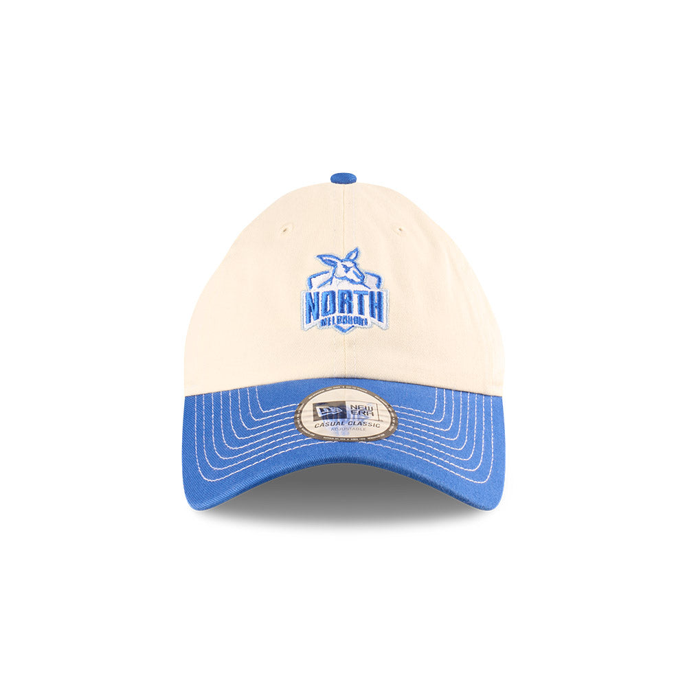North Melbourne Kangaroos Hat - 2025 AFL 2Tone Chrome Contrast Casual Classic Strapback Cap - New Era